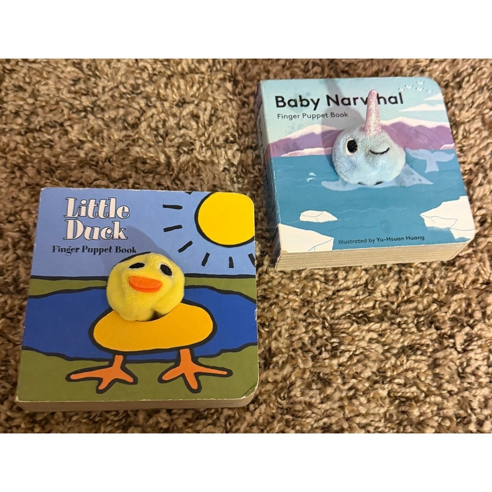 Chronicle Kids- Finger Puppet Board books-Little Duck & Baby Narwhal